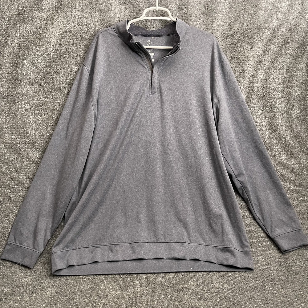 Swannies McKinnon 1/4 Zip Pullover Men's Sz 3XL Glacier Gray Performance